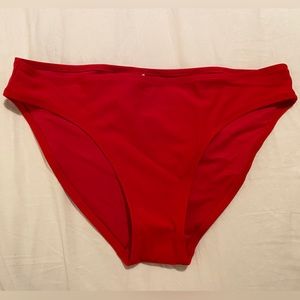Aerie Red Bikini Swim Bottom